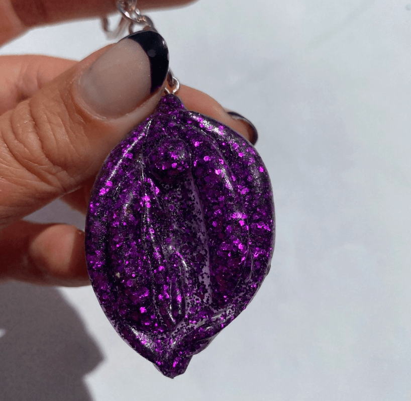 Glittergrej Tissekone nøglering - Filurfifi