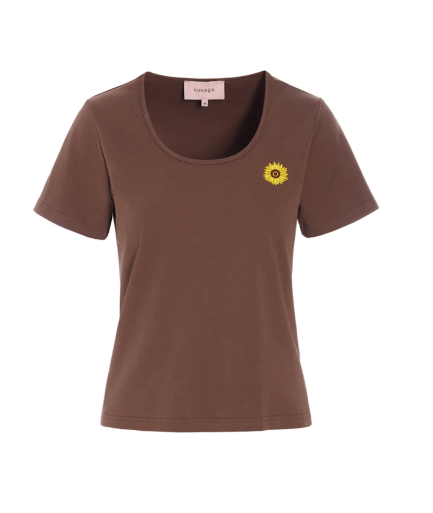 Hunkøn - Blossom T-shirt - Brun - Filurfifi