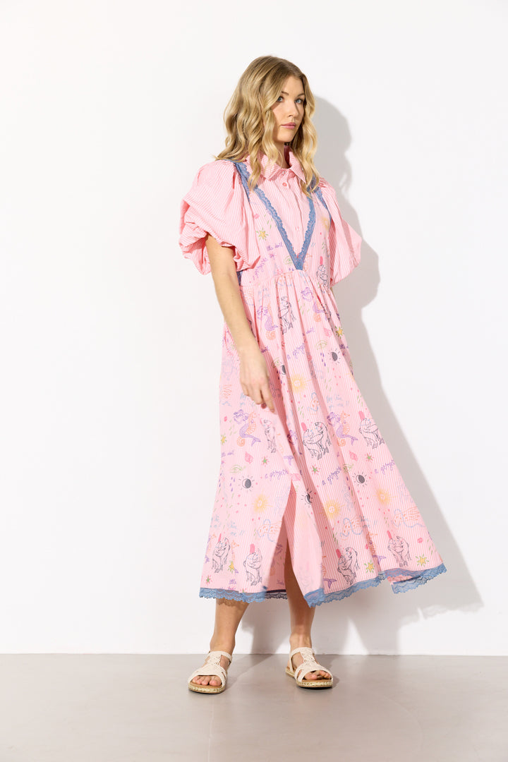 Hunkøn - Zoenna Kjole - Lyserød