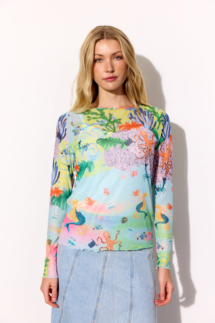 Hunkøn - Marina Mesh Bluse