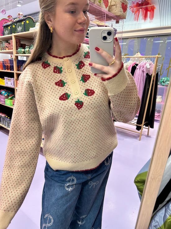 Helmstedt - Allie Sweater - Strawberry