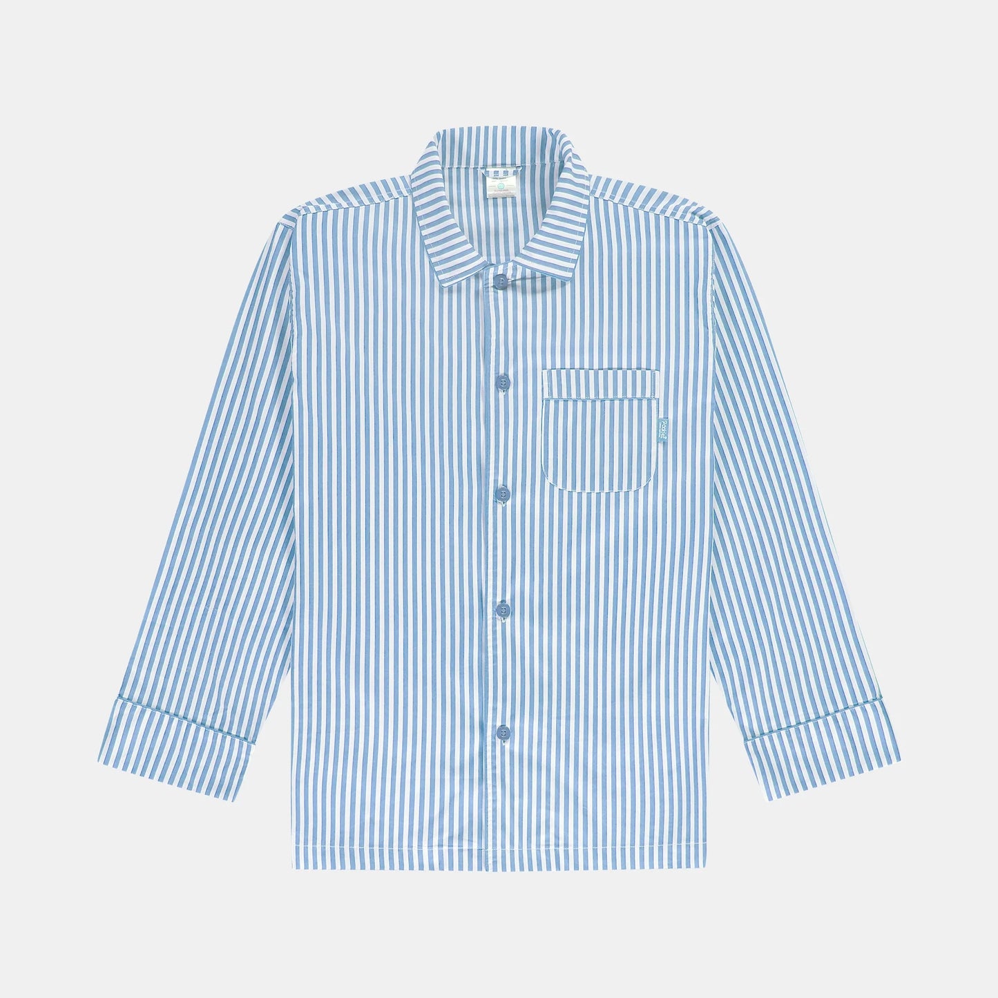 Pockies - Pyjamas Skjorte - Blå