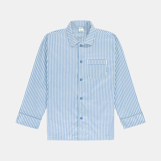 Pockies - Pyjamas Skjorte - Blå