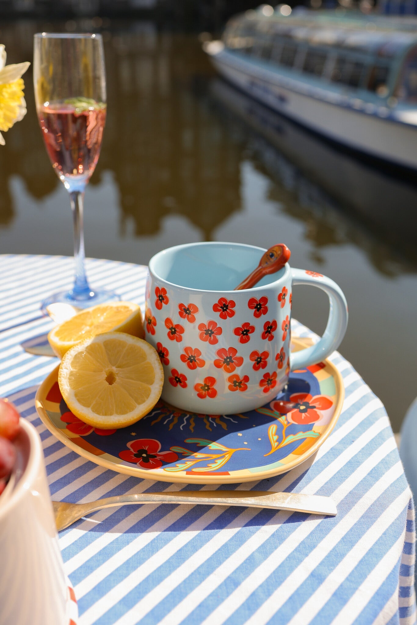 Blåt krus med valmuer - Filurfifi