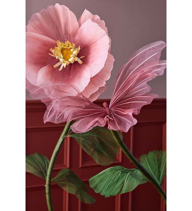 Blomster hoved - Sommerfugl - Lilla - Filurfifi