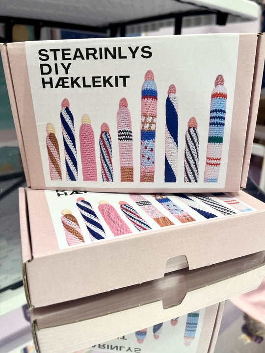 DIY hæklekit stearinlys