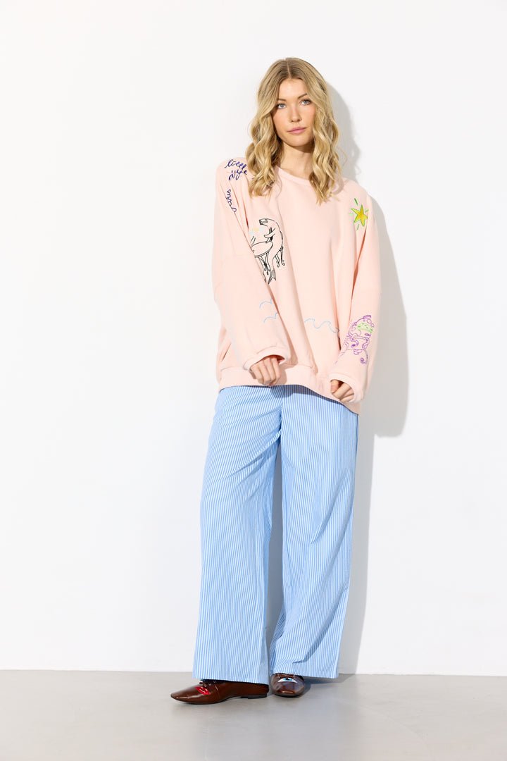 Hunkøn - Eva Sweatshirt - Lyserød - Filurfifi