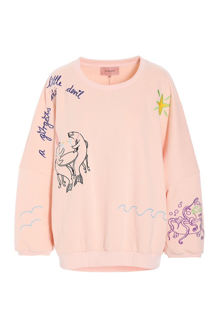 Hunkøn - Eva Sweatshirt - Lyserød - Filurfifi