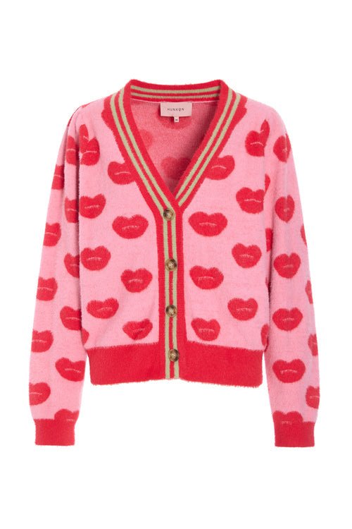 Hunkøn - Lilou Cardigan - Kiss Me Art Print - Filurfifi
