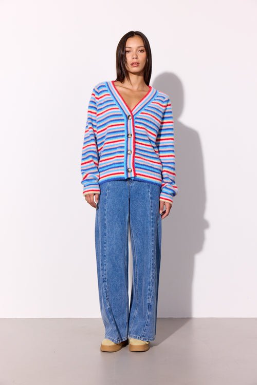 Hunkøn - Lilou Cardigan - Multi striped - Filurfifi