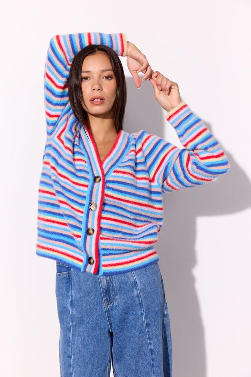 Hunkøn - Lilou Cardigan - Multi striped