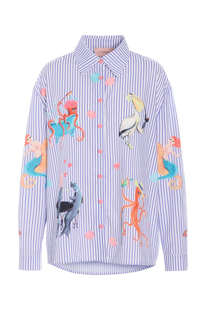 Hunkøn - Nessie Skjorte - Blå - Filurfifi