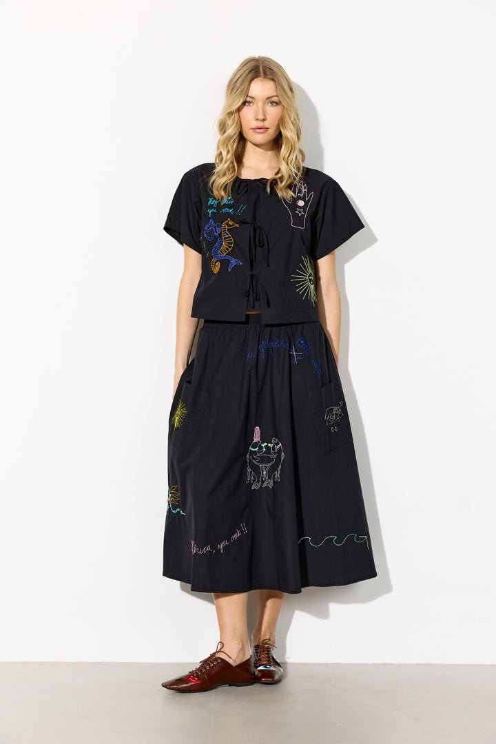 Hunkøn - Nima Nederdel - Sort - Filurfifi