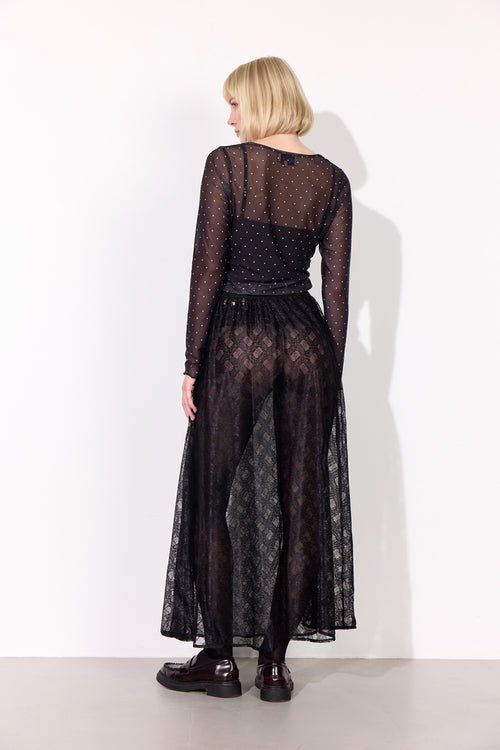 Hunkøn - Tove Mesh Bluse - Sort - Filurfifi