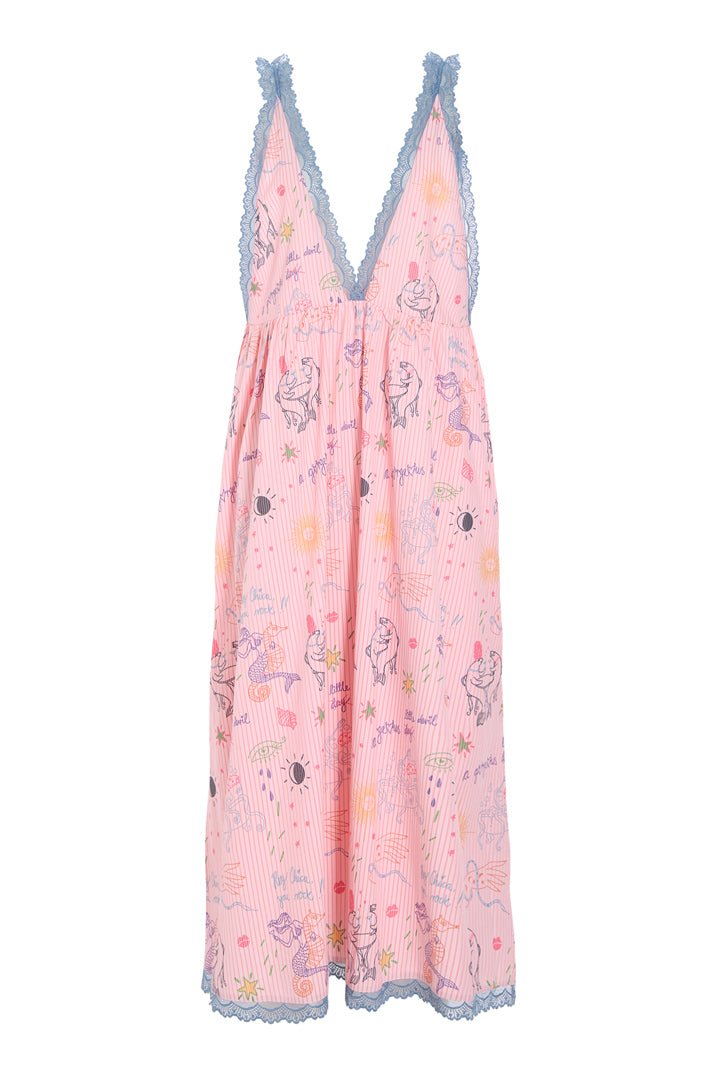 Hunkøn - Zoenna Kjole - Lyserød - Filurfifi