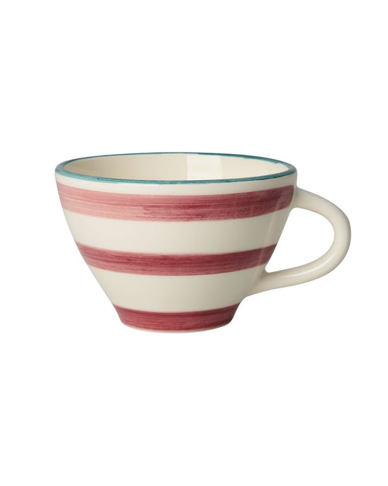 Keramik Tekop - Pink - Hand - painted Stripes - Filurfifi