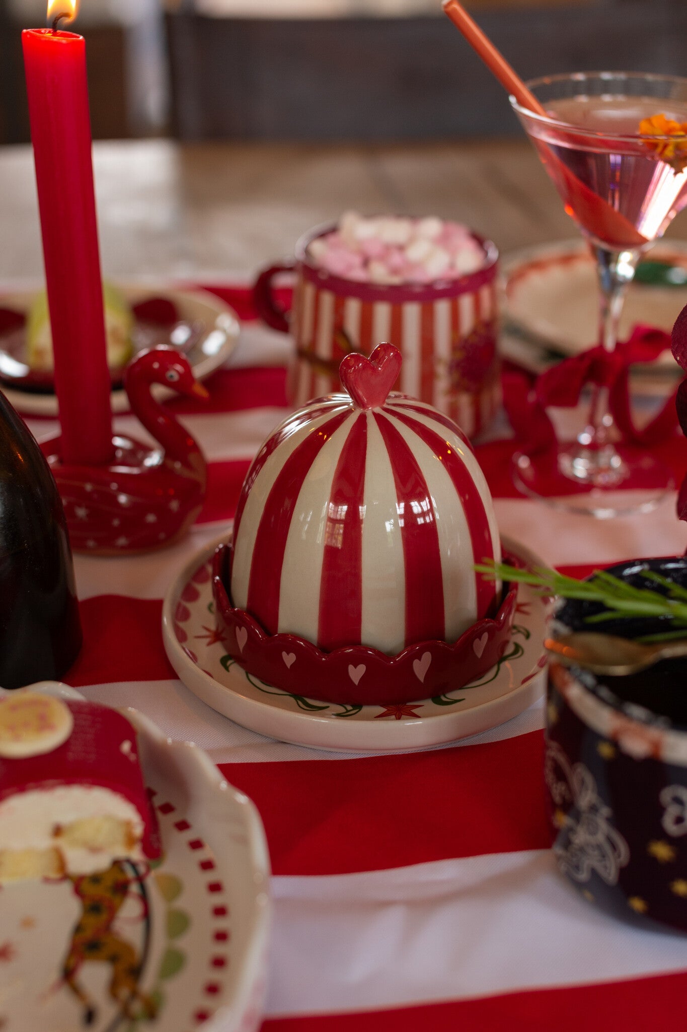 Keramikæske med striber - Filurfifi