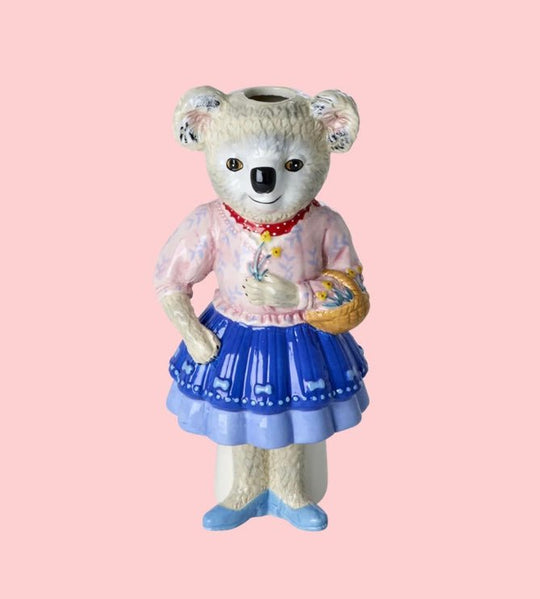 Koala Keramik Vase - Lys Grå - Nathalie Lété