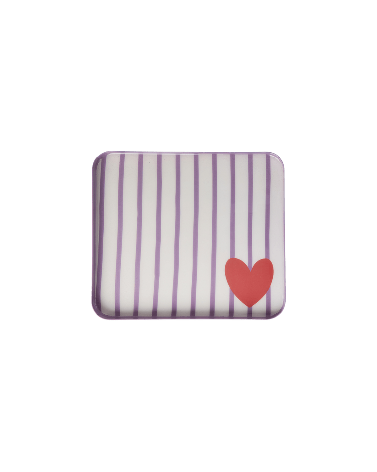 Lille Rektangulær Metal Bakke - Lilla - Filurfifi