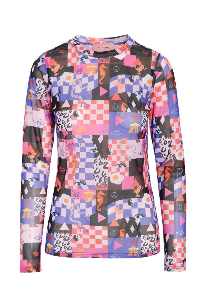 Madison Mesh Blouse - Multiverse Art Print - Filurfifi