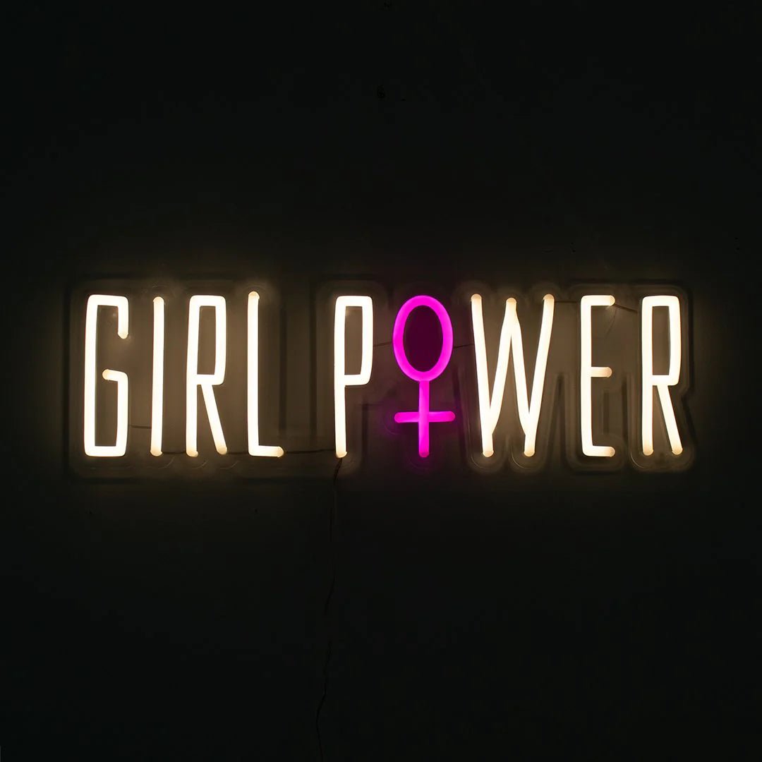 Girl Power neonskilt - stor - Filurfifi