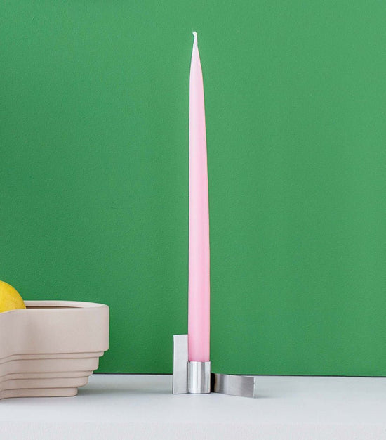Icon Candlestick 02, børstet stål - Filurfifi