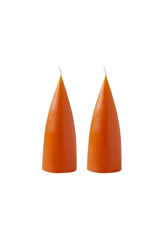 Kunstindustrien Cone Candles Orange - Filurfifi