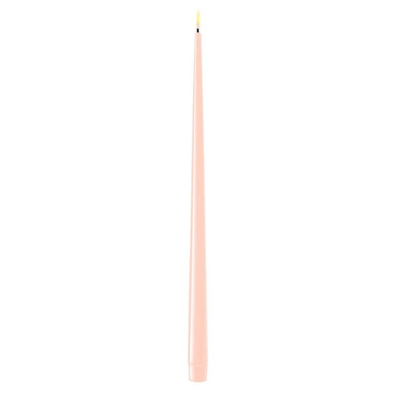 LED shiny lys 2 stk 38cm, Light pink - Filurfifi