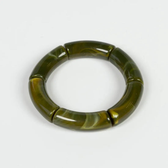 Margrethe armbånd i Flaskegrøn 10mm - Filurfifi