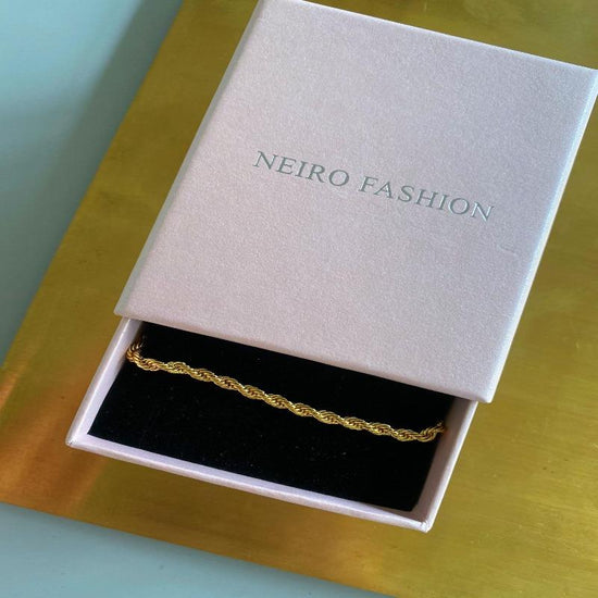 Neiro Fashion Lenora armbånd Guldbelagt 3mm - Filurfifi
