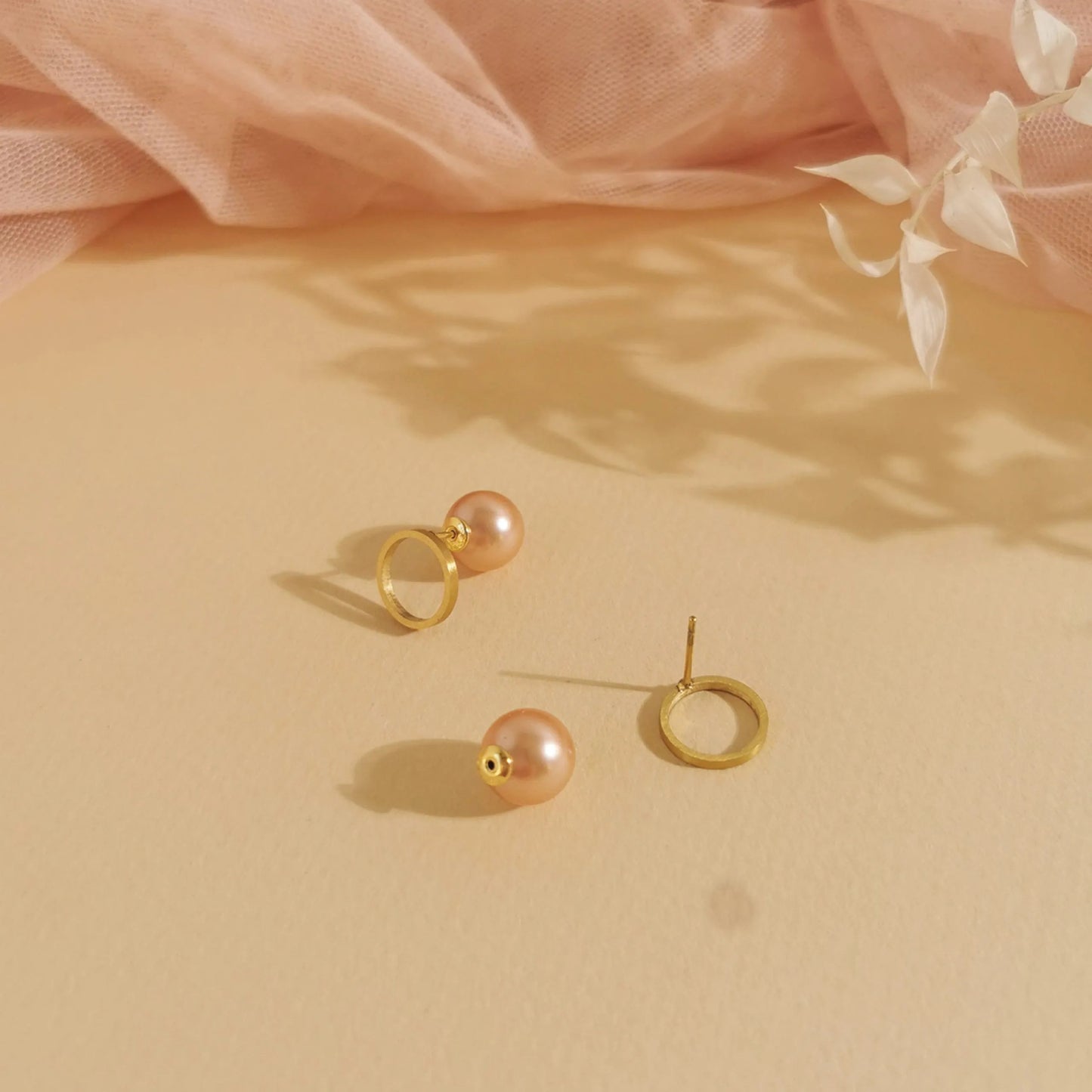Outline Dot gold rose pearl - Filurfifi
