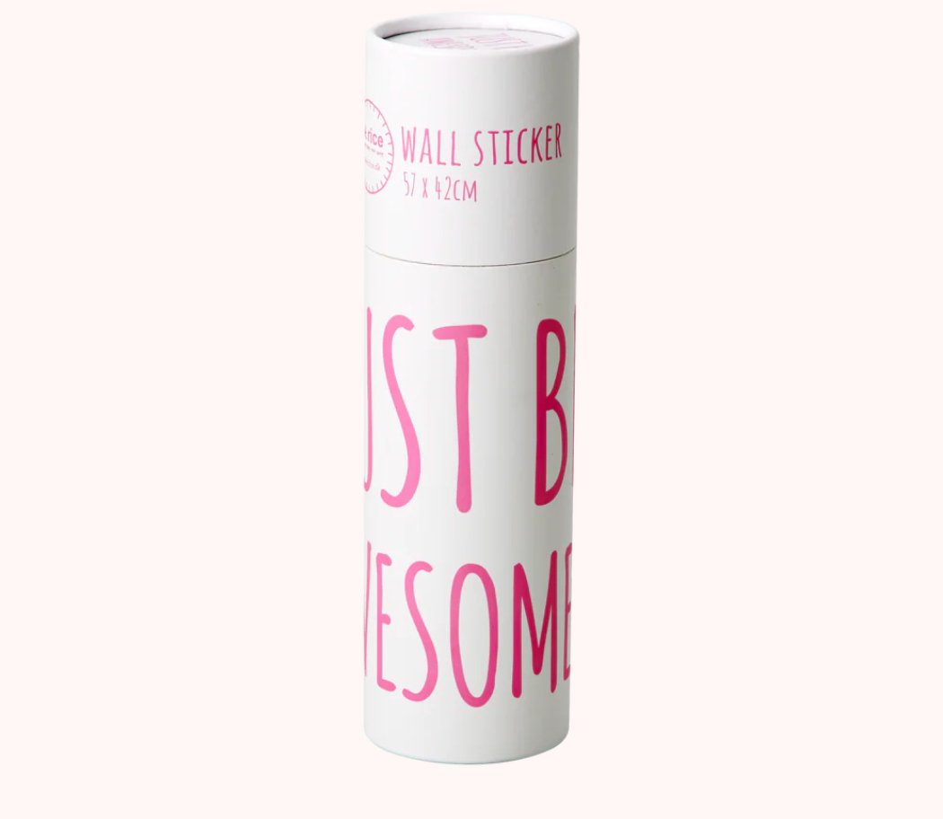 Væg klistermærke "Just be awesome" - pink - Filurfifi